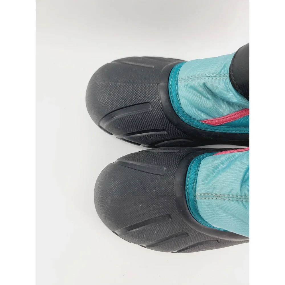Sorel Waterproof Insulated Winter Boots Snow Girl Youth Size 4 Teal/Pk Color. KT